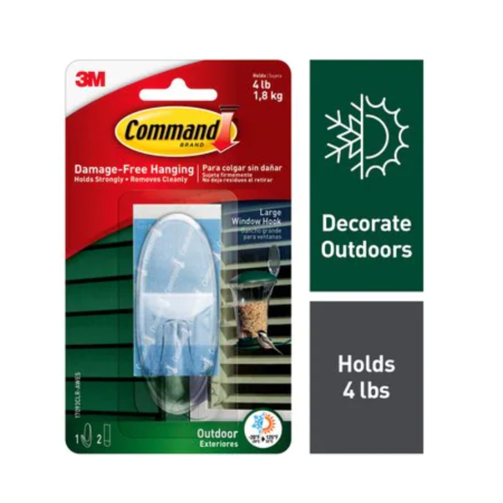3M Command Clr Aw Hook Lg 17093CLR-AWES Unit: EACH | Ferreteria Maderas 3C
